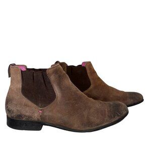 Bill Tornade French Designer Chelsea Boots Men's 42 Leather Gored Pull On Ankle